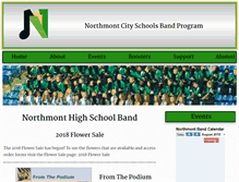 Tablet Screenshot of northmontband.org